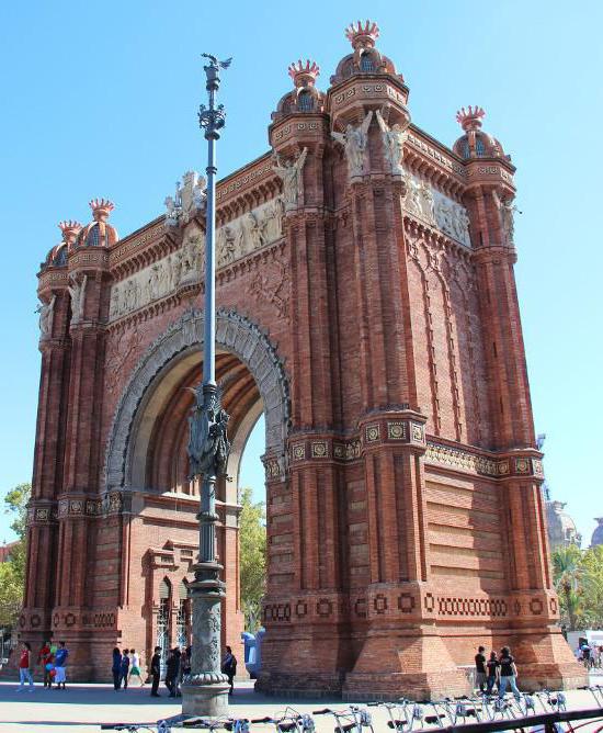 Barcelona látnivalói: A Diadalív - a Citadella Park kapuja