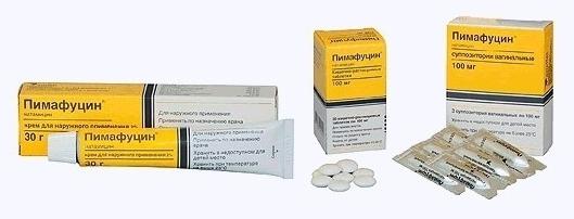 A gyógyszer "Pimafucin" (tabletták). oktatás